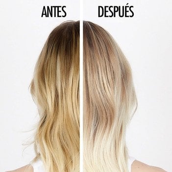 Resultados Mascarilla de Acondicionamiento Intenso post-decoloración para Cabello Rubio Blond Absolu
