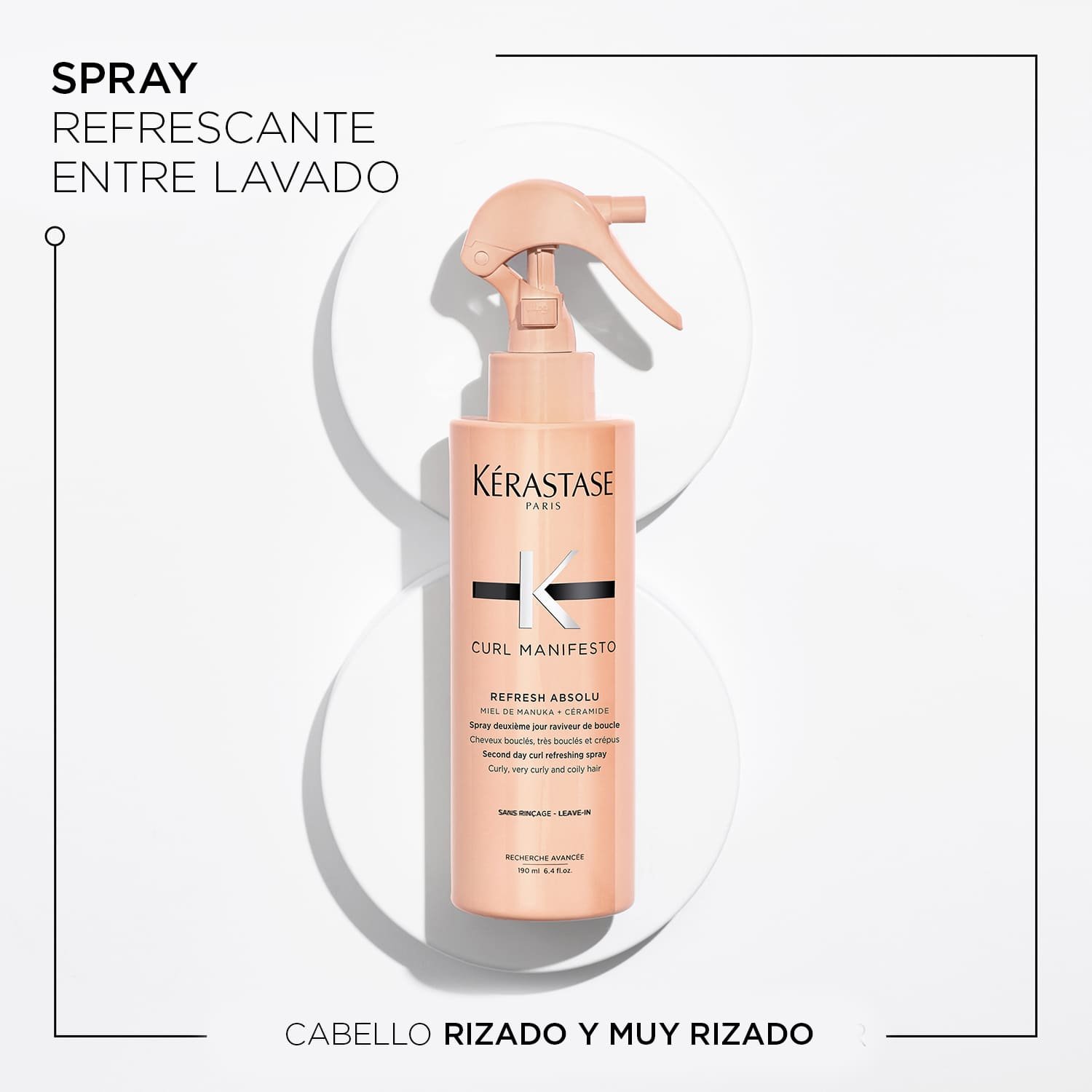 Beneficios Spray reactivador de rizos Refresh Absolu Curl Manifesto         
