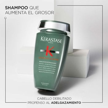 Beneficios shampoo para hombre para aumentar el grosor para cabello debilitado Bain de masse epaississant Genesis