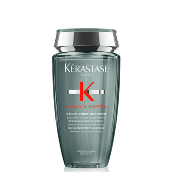 Shampoo para hombre para aumentar el grosor para cabello fino y debilitado Bain de Force Quotidien Genesis