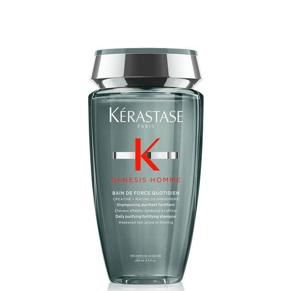 Shampoo para hombre para aumentar el grosor para cabello fino y debilitado Bain de Force Quotidien Genesis