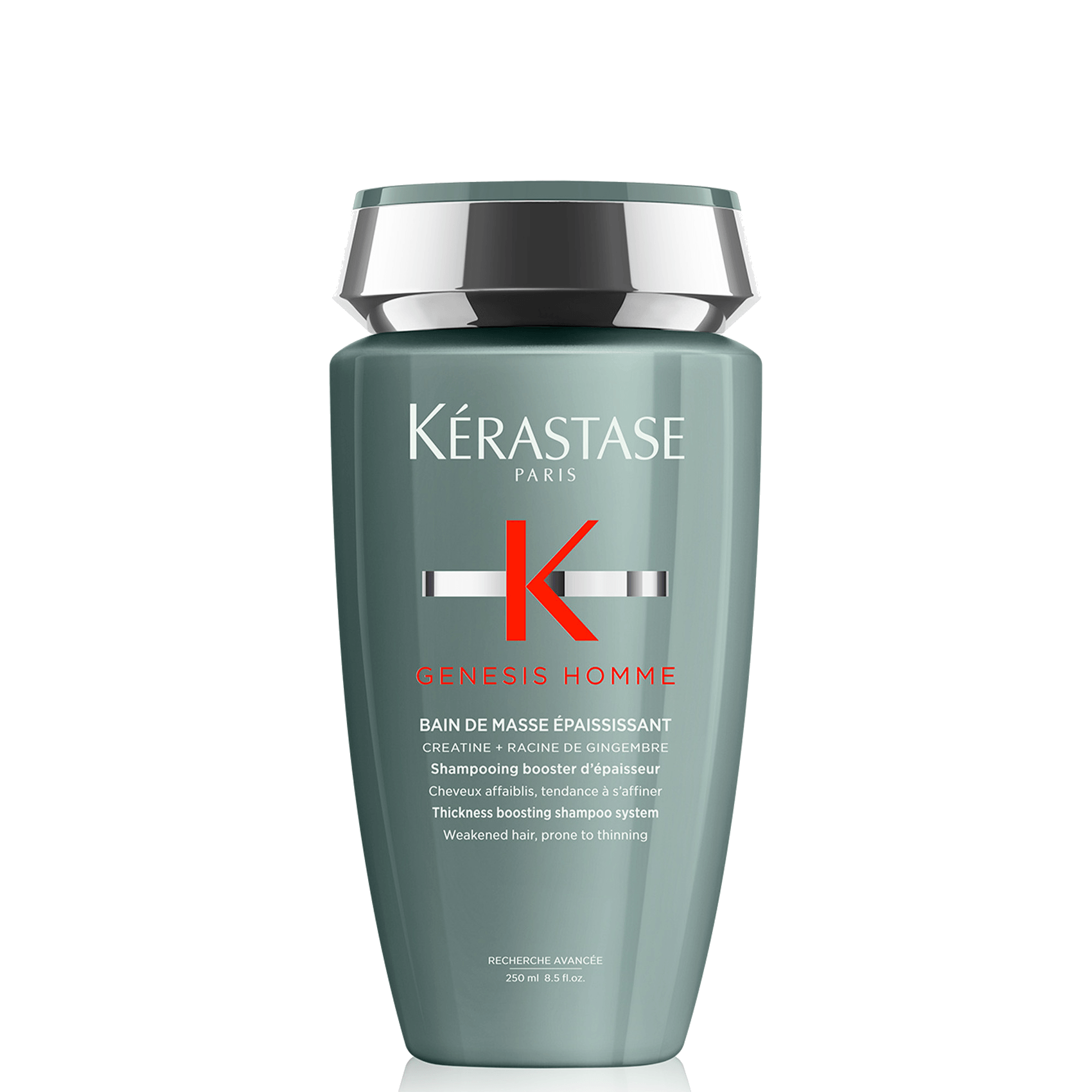 Shampoo para hombre para aumentar el grosor para cabello debilitado Bain de masse epaississant Genesis
