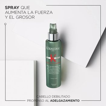 Beneficios spray que aumenta la fuerza y el grosor del cabello debilitado Spray Force Epaississant Genesis