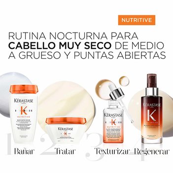 Resultados Rutina Suero Concentrado Ultra Sellador de Alta Nutrición para Cabello con Puntas Abiertas Nutritive