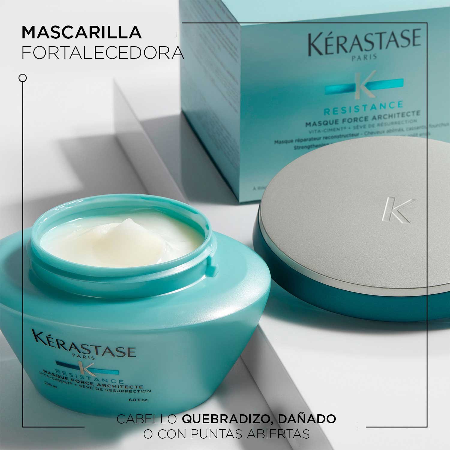 Beneficios Mascarilla fortalecedora y reconstructora para cabello debilitado Masque Force Architecte Resistance         
