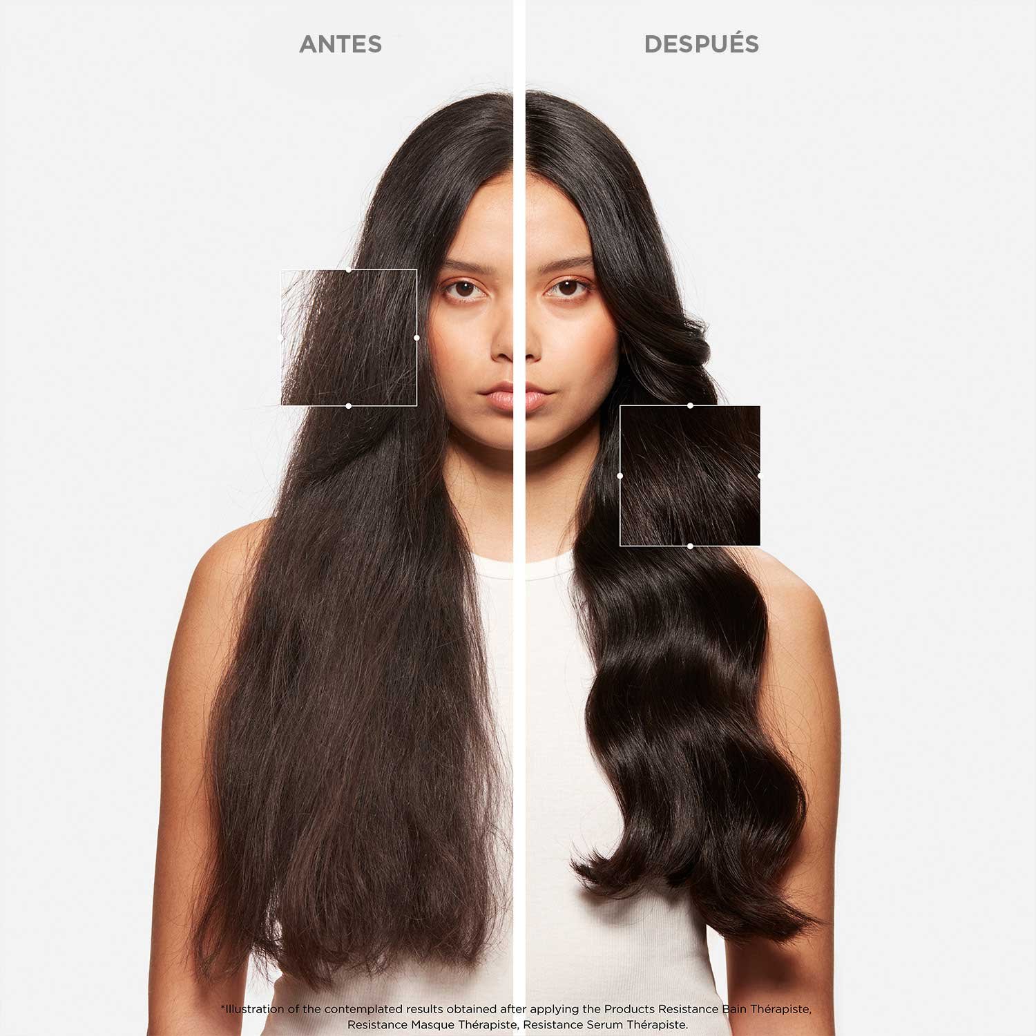 Resultados Suero reparador para cabello muy dañado Sérum Thérapiste Resistance     