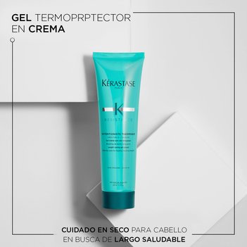 eneficios Crema termoprotectora fortalecedora para cabello dañado Thermique Extentioniste Resistance